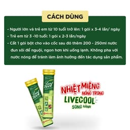 Thumbnail Viên sủi thanh nhiệt Livecool Nam Dược hương chanh 16 viên x 4g hỗ trợ giảm nhiệt miệng, nóng trong 4