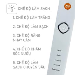 Thumbnail Bàn chải điện MaxAir công nghệ sóng âm Sonic, 5 chế độ rung, tặng kèm 2 đầu bàn chải, hàng chính hãng, BH 12T 3