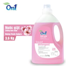 Thumbnail Nước giặt xả On1 chống lem màu hương Fresh Sakura 3.6Kg N6402 sạch khuẩn, khử mùi, kết hợp giặt xả 2 trong 1 3