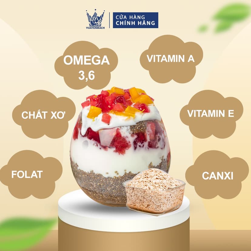 Ảnh Yến Mạch VUA YẾN MẠCH 500g + Hạt chia đen Paraquay 750g 4