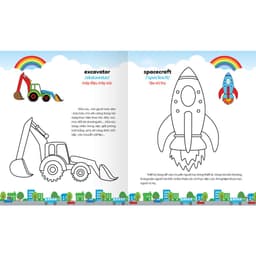 Thumbnail Sách - Colouring 365 ngày Tô màu - KHÁM PHÁ THẾ GIỚI PHÁT TRIỂN TRÍ TUỆ - Giao thông, Đồ dùng gia đình, Học sinh (Tập 4) 4