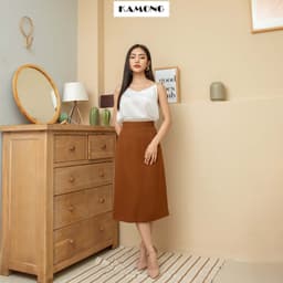 Thumbnail Chân váy dài cơ bản KAMONG dáng suông công sở nhiều màu, nhiều size. 2