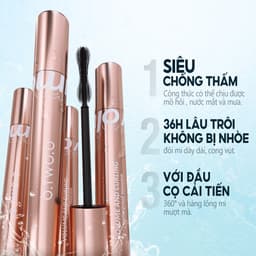 Thumbnail Mascara O.TWO.O chống nước chống nhòe lâu phai 36h cho hàng mi dày dài và cong vút 4