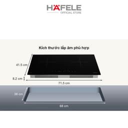 Thumbnail Bếp âm từ đôi Hafele HC-I2712A (536.61.716) 71.5cm 2