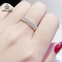 Thumbnail Nhẫn Kim Tiền Bạc Tài Lộc Đính Đá Viền - Minh Canh Jewelry 4