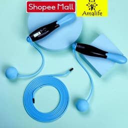 Thumbnail Dây Nhảy Đếm Số, Đo Calo, Khoảng Cách, Tặng Kèm Bóng Xoay Cho Người Mới Bắt Đầu Tập - Chính Hãng Amalife 2