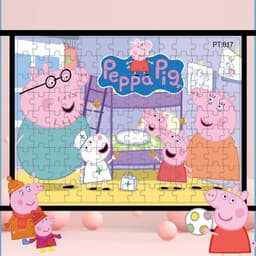 Thumbnail Spot đồ chơi giáo dục trẻ em bé trai và bé gái Peppa Pig Frozen 126 miếng xếp hình chính 1