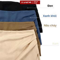 Thumbnail Chân váy xếp ly tà chéo KAMONG phong cách công sở CV006 1