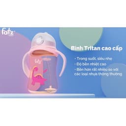 Thumbnail Bình uống nước Tritan chống đổ phao xoay 360 độ 250ml Fatzbaby 2