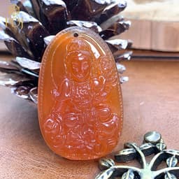 Thumbnail Mặt phật bản mệnh Phổ Hiền Bồ Tát - tuổi Thìn, tuổi Tỵ - tặng kèm dây dù đeo và hộp đựng - M000091 - Trang sức PDJ 1