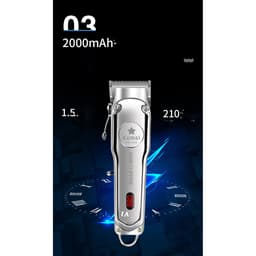 Thumbnail Tông Đơ Cắt Tóc Kemei KM-1996 1997 Không Dây Thân Kim Loại Chuyên Dụng Dành Cho Thợ Cắt Tóc 4