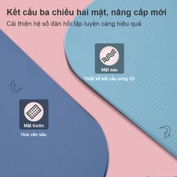 Thumbnail OneTwoFit thảm tập yoga chống trượt chính hãng Thảm Yoga Tập Gym Định Tuyến 2 lớp du lịch tiện lợi 3