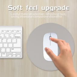 Thumbnail Miếng lót chuột GOOJODOQ hình tròn một mặt nhiều màu chống trượt bền bỉ cho văn phòng 1