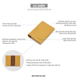 Thumbnail Bao da Passport chữ nhật IDIGO FW2-001 2