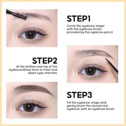 Thumbnail Bút chì kẻ lông mày GECOMO trang điểm tự nhiên lâu trôi chống thấm nước 4