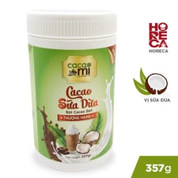 Thumbnail Bột ca cao sữa dừa CacaoMi thức uống sô cô la pha trà sữa socola milo dầm cacao thơm ngon hũ 357g 1