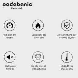 Thumbnail Quạt Sưởi Padabanic N5 Mni Để Bàn Nhỏ Gọn Tiện Dụng Dễ Mang Theo 2