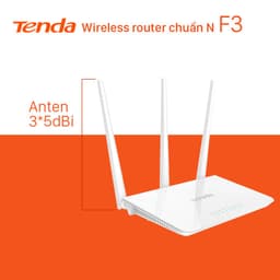 Thumbnail Bộ Phát WiFi Tenda F3 Chuẩn N 300Mbps - Hàng Chính Hãng 2