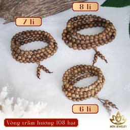 Thumbnail Vòng Tay Trầm Hương Chuỗi Tràng Hạt 108 6 7 8mm Trầm Tốc Việt - An Yên - Thịnh Vượng - Tài Lộc - May Mắn | MTH JEWELRY 3