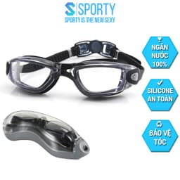 Thumbnail Kính bơi người lớn cho nam, nữ SPORTY 1938 mắt trong cản tia UV kính bơi cho bé, trẻ em trên 6 tuổi 1