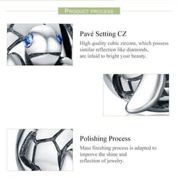 Thumbnail Hạt charm BAMOER AIC020 kiểu động vật thời trang dùng làm vòng tay thủ công lỗ 4.5mm 4