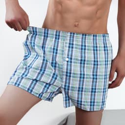 Thumbnail Quần lót boxer ECMLN chất liệu cotton sọc ca rô cổ điển thoải mái thoáng mát dành cho nam 1