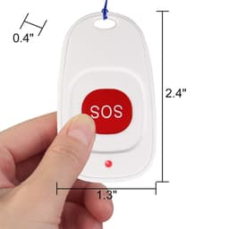 Thumbnail Nút gọi khẩn cấp RETEKESS TH001 không dây 500ft dùng với đồng hồ nhận T114 và T128 cho người chăm người già/ bệnh nhân 1
