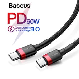 Thumbnail Cáp sạc Baseus Cafule Series 60W TypeC to TypeC, sạc nhanh 3.0, truyền dữ liệu tốc độ cao 480Mbps dài 1m 3