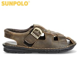 Thumbnail Sandals Nam Da Bò Cao Cấp SUNPOLO SDA019 Có Big size 44 45 1
