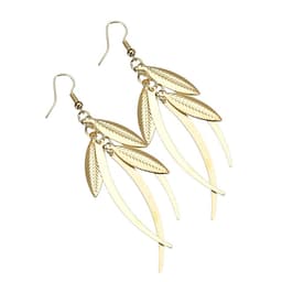 Thumbnail Khuyên tai PINKDUDU PD429 hợp kim dáng dài hình chiếc lá phong cách bohemia đơn giản thời trang cho nữ 4