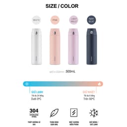 Thumbnail Bình giữ nhiệt LocknLock 500ml Featherlight One Touch Tumbler LHC3257 , mở nắp một chạm - K-MALL 2