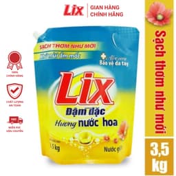 Thumbnail Túi nước giặt Lix nhiều mùi hương dung tích 3.2kg sạch khuẩn khử mùi thơm ngát hương hoa 3