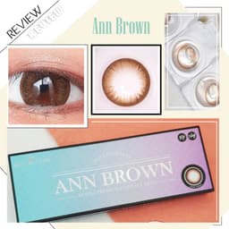 Thumbnail Lens 1 Ngày ANN365 Màu Nâu Đậm Ann Brown Giãn Tròng Cho Mắt Cận Loạn 3