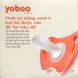 Thumbnail Núm ti ngậm giả cho bé Yoboo YB-0007 đầu tròn bằng silicone nguyên khối mô phỏng ti mẹ - Hàng chính 3