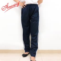 Thumbnail Quần thể dục 3 sọc, đồng phục đi học lưng thun cho bé trai bé gái, đồ thể thao nam nữ các cấp 3