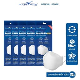 Thumbnail [4D MASK COMBO5 HỘP ] Khẩu trang y tế cao cấp kháng khuẩn 3 lớp Famapro 4D hộp 10 cái 2