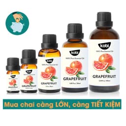 Thumbnail Tinh dầu Bưởi Hồng Kobi Grapefruit essential oil giúp thơm phòng, kích thích mọc tóc hiệu quả - 10ml 4