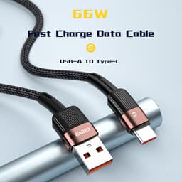 Thumbnail Cáp sạc nhanh Essager chuyển đổi USB Type C 6A 66W cho Samsung Xiaomi 1