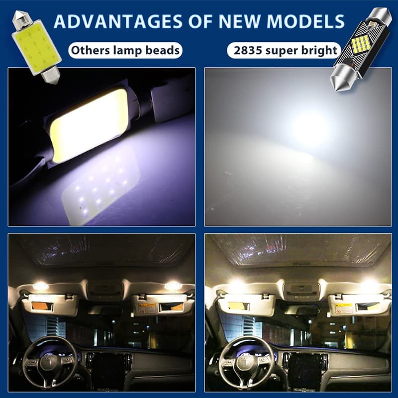 Ảnh Đèn Led Canbus Lymoyo C5W C10W 31mm 36mm 39mm 41mm 2035 12smd Tiện Dụng Cho Xe Hơi 4