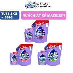 Thumbnail Combo Túi Nước Giặt Xả 3.8kg + Túi Nước Giặt Xả 600g MaxKleen 3