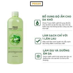 Thumbnail Nước Tẩy Trang Dưỡng Ẩm Da Khô PEKAH Pure Therapy Aloe Cleansing Water 500ml 3
