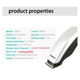 Thumbnail Tông Đơ Cắt Tóc Kemei Km-9612 Mini Chạy Điện Có Thể Sạc Lại Dùng Tạo Kiểu Râu Cho Nam 3