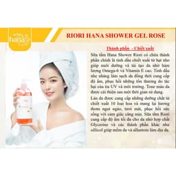 Thumbnail Sữa Tắm Hoa Hồng Dạng Gel RIORI - Rose Gel Shower Lưu Hương Lâu 4
