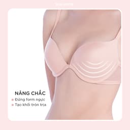 Thumbnail Áo lót nữ có gọng, áo ngực mút mỏng thun lạnh dây liền bảng lưng phối lưới BOM Sister MU26015 3