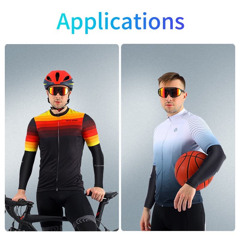 Ảnh Set 2 Găng Cánh Tay Chống Nắng WEST BIKING Bảo Vệ Khỏi Tia UV Dành Cho Người Chạy Bộ Mùa Hè 4