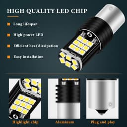 Thumbnail Đèn LED tín hiệu LYMOYO T20 1156 Ba15S cho xe hơi siêu sáng 1157w21w P21 5w 3