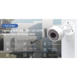 Thumbnail Camera ip wifi ngoài trời EZVIZ c3tn 2m color h3c WiFi 2MP 1080P có mic và màu ban đêm 2