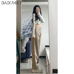 Thumbnail Quần jean dài ống rộng lưng cao dành cho nữ 4