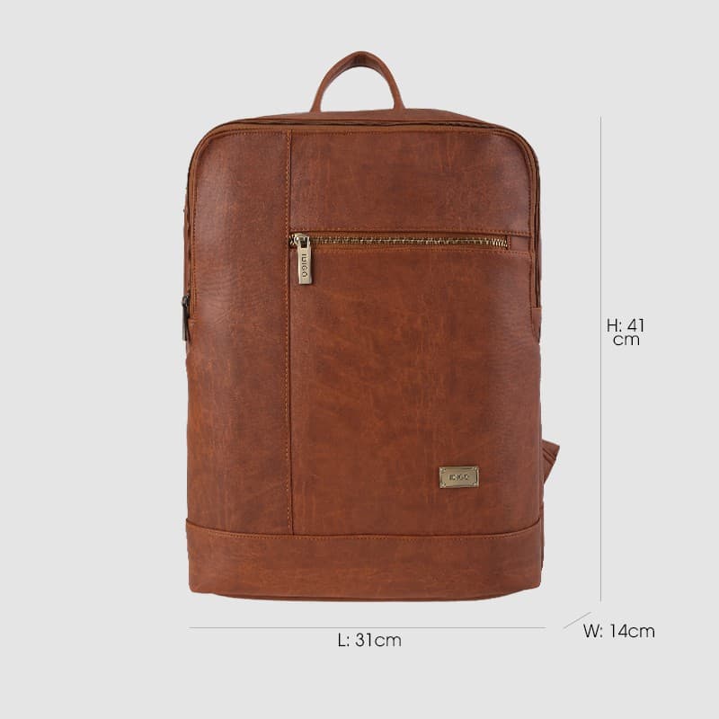 Ảnh Balo laptop 15.6” unisex chi tiết khoá kéo cá tính IDIGO UBP2-519-00 2