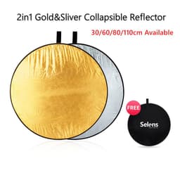 Thumbnail Selens Đèn Phản Quang Chụp Ảnh Cầm Tay 30 / 60cm Màu Vàng / Bạc 2 Trong 1 1